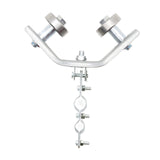 Maxbell Crane Bearing Wheel Parts Crane Bearing Wheel Pulley for Lifts Heavy Objects 50x50 Long Clip Type