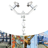 Maxbell Crane Bearing Wheel Parts Crane Bearing Wheel Pulley for Lifts Heavy Objects 50x50 Long Clip Type