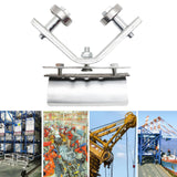 Maxbell Crane Bearing Wheel Parts Crane Bearing Wheel Pulley for Lifts Heavy Objects 40x40 Flat tile Type