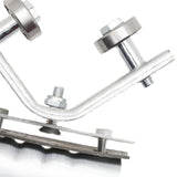 Maxbell Crane Bearing Wheel Parts Crane Bearing Wheel Pulley for Lifts Heavy Objects 40x40 Flat tile Type