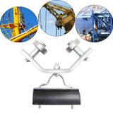 Maxbell Crane Bearing Wheel Parts Crane Bearing Wheel Pulley for Lifts Heavy Objects 50x50 Flat tile Type Nylon