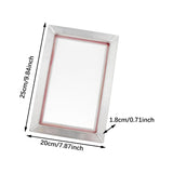 Maxbell Aluminum Silk Screen Printing Screen 120T Premium for Home or Small Business 20cmx25cmx1.8cm