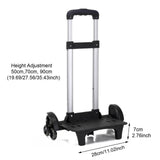 Maxbell Stair Climber with Six Wheels Hand Truck Moving Cart for Outdoor Lightweight Black