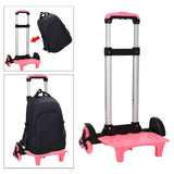 Maxbell Stair Climber with Six Wheels Hand Truck Moving Cart for Outdoor Lightweight Pink