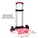 Maxbell Stair Climber with Six Wheels Hand Truck Moving Cart for Outdoor Lightweight Pink