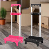 Maxbell Foldable Hand Truck with Two Wheels Moving Cart for Shopping Multifunctional Pink