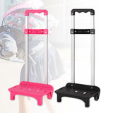 Maxbell Foldable Hand Truck with Two Wheels Moving Cart for Shopping Multifunctional Pink