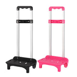 Maxbell Foldable Hand Truck with Two Wheels Moving Cart for Shopping Multifunctional Pink
