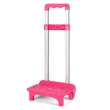 Maxbell Foldable Hand Truck with Two Wheels Moving Cart for Shopping Multifunctional Pink