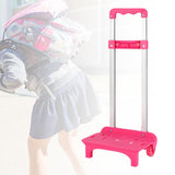 Maxbell Foldable Hand Truck with Two Wheels Moving Cart for Shopping Multifunctional Pink