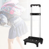Maxbell Foldable Hand Truck with Two Wheels Moving Cart for Shopping Multifunctional Black