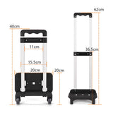 Maxbell Foldable Hand Truck with Two Wheels Moving Cart for Shopping Multifunctional Black