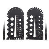 Maxbell Screw Thread Gauge Convenient Portable Bolt Screw Gauge for Screws PVC Bolts