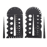 Maxbell Screw Thread Gauge Convenient Portable Bolt Screw Gauge for Screws PVC Bolts