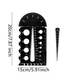 Maxbell Screw Thread Gauge Convenient Portable Bolt Screw Gauge for Screws PVC Bolts