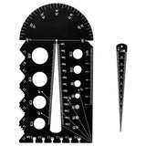 Maxbell Screw Thread Gauge Convenient Portable Bolt Screw Gauge for Screws PVC Bolts