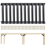 Maxbell 12x 45 Degree Angle Support Brackets Yard Patios Gazebo DIY Kit Corner Brace