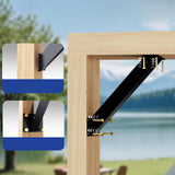 Maxbell 12x 45 Degree Angle Support Brackets Yard Patios Gazebo DIY Kit Corner Brace