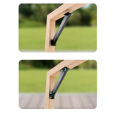 Maxbell 12x 45 Degree Angle Support Brackets Yard Patios Gazebo DIY Kit Corner Brace