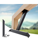 Maxbell 12x 45 Degree Angle Support Brackets Yard Patios Gazebo DIY Kit Corner Brace