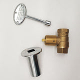 Maxbell 1/2" Straight Quarter Turn Shut Off Valve Kit Easily Install Brass Connector