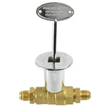 Maxbell 1/2" Straight Quarter Turn Shut Off Valve Kit Easily Install Brass Connector