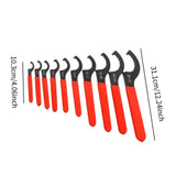 Maxbell 10x C Hook Spanner Assembly Premium Handheld Practical C Type Wrench Spanner