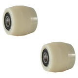 Maxbell 2Pcs Roller Wheel with Bearings Forklift Accessories Sturdy Truck Load Wheel Nylon Roller Wheel