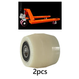 Maxbell 2Pcs Roller Wheel with Bearings Forklift Accessories Sturdy Truck Load Wheel Nylon Roller Wheel