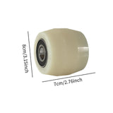 Maxbell 2Pcs Roller Wheel with Bearings Forklift Accessories Sturdy Truck Load Wheel Nylon Roller Wheel