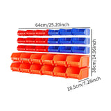 Maxbell 30x Wall Mounted Storage Rack System for Shop and Garage Storage Beads Tools