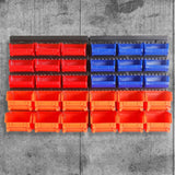 Maxbell 30x Wall Mounted Storage Rack System for Shop and Garage Storage Beads Tools