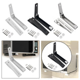 Maxbell Microwave Oven Rack Retractable Foldable Wall Mounted Stand for Kitchen Home White