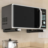 Maxbell Microwave Oven Rack Retractable Foldable Wall Mounted Stand for Kitchen Home White