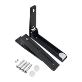 Maxbell Microwave Oven Rack Retractable Foldable Wall Mounted Stand for Kitchen Home Black
