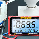 Maxbell Multimeter Digital Display Outdoor Work Practical Thermometer and Hygrometer Red