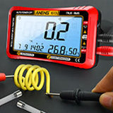 Maxbell Multimeter Digital Display Outdoor Work Practical Thermometer and Hygrometer Red