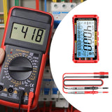 Maxbell Multimeter Digital Display Outdoor Work Practical Thermometer and Hygrometer Red