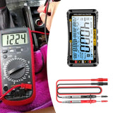 Maxbell Multimeter Digital Display Outdoor Work Practical Thermometer and Hygrometer Black