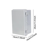 Maxbell Waterproof Electrical Junction Box Workshop Weatherproof Circuit Breaker Box Gray Door