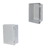 Maxbell Waterproof Electrical Junction Box Workshop Weatherproof Circuit Breaker Box Gray Door