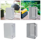 Maxbell Waterproof Electrical Junction Box Workshop Weatherproof Circuit Breaker Box Gray Door