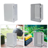 Maxbell Waterproof Electrical Junction Box Workshop Weatherproof Circuit Breaker Box Gray Door