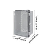 Maxbell Waterproof Electrical Junction Box Workshop Weatherproof Circuit Breaker Box Clear