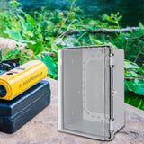 Maxbell Waterproof Electrical Junction Box Workshop Weatherproof Circuit Breaker Box Clear