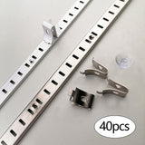 Maxbell 40x Adjustable Shelf Bracket Clips Multipurpose Kitchen Wardrobe Shelf Clips