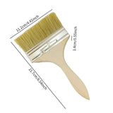 Maxbell Paint Brush Art Crafts Supplies Stain Brush for Watercolor Glues Oil 21.7cmx11.2cmx1.4cm