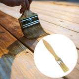 Maxbell Household Paint Brush Fence Stain Applicator Flat Brush for Oil Paint Stains 17cmx2.3cmx0.7cm