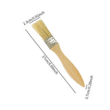 Maxbell Household Paint Brush Fence Stain Applicator Flat Brush for Oil Paint Stains 17cmx2.3cmx0.7cm