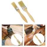Maxbell Household Paint Brush Fence Stain Applicator Flat Brush for Oil Paint Stains 17cmx2.3cmx0.7cm